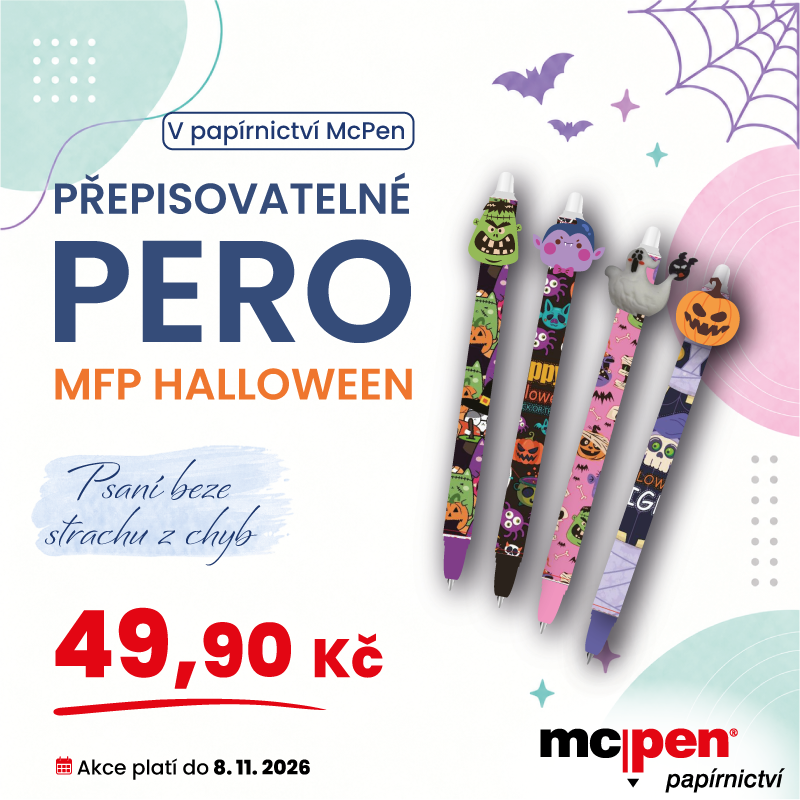 Halloweenská pera MFP – psaní beze strachu z chyb!